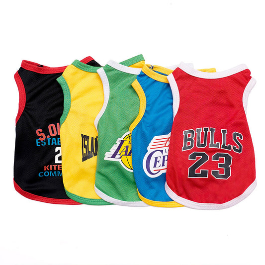 Basketball Jersey Vest for Dogs