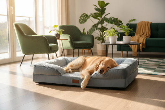 High Quality Memory Foam Dog & Cat Bed — Lifestyle Hero