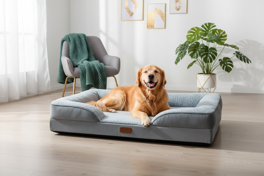 High Quality Memory Foam Dog & Cat Bed Lifestyle