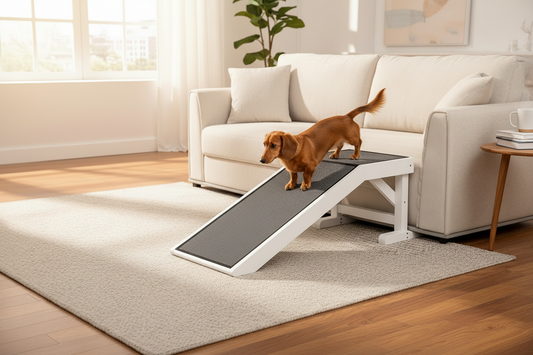 Pet Ramp with Small Dog